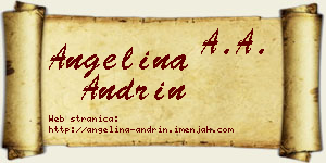 Angelina Andrin vizit kartica